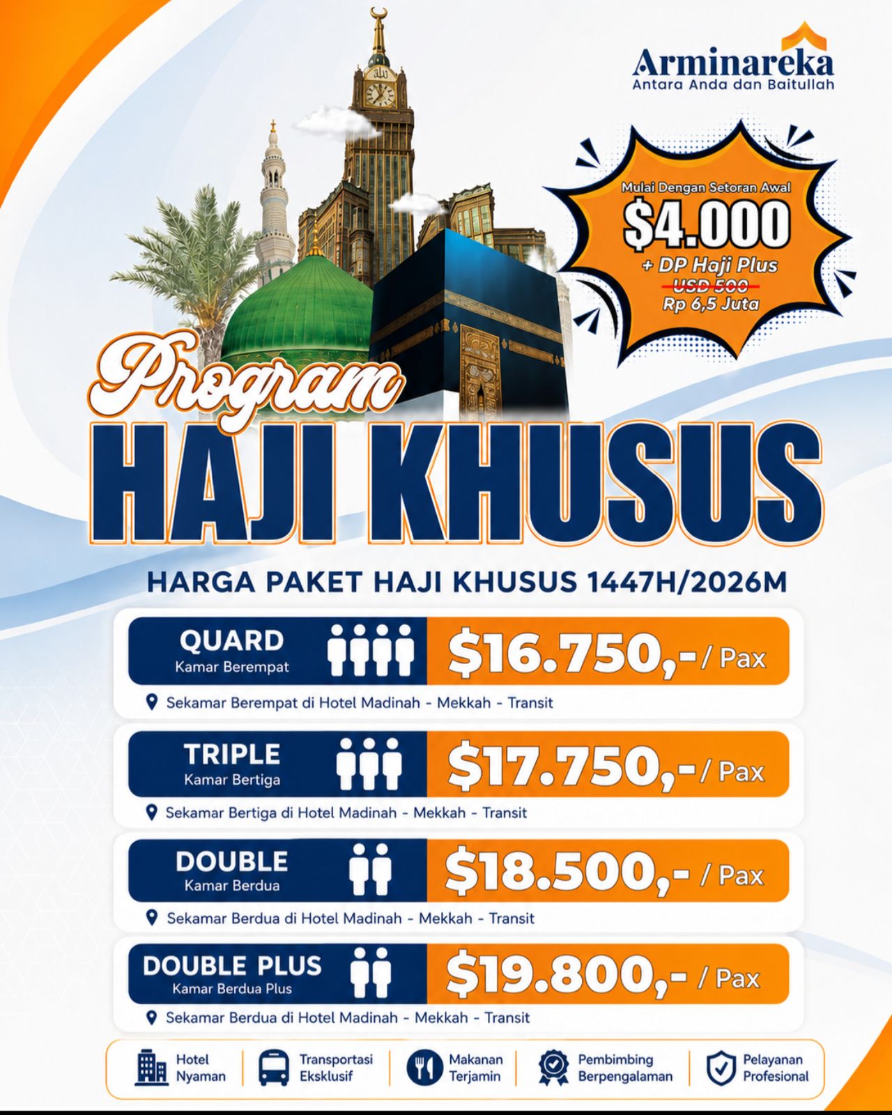 haji plus arminareka